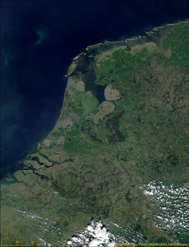 Holandia - zdjęcia satelitarne