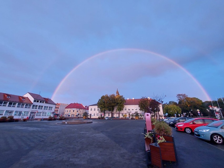 Piękne, jesienne niebo nad Wieluniem i okolicami 