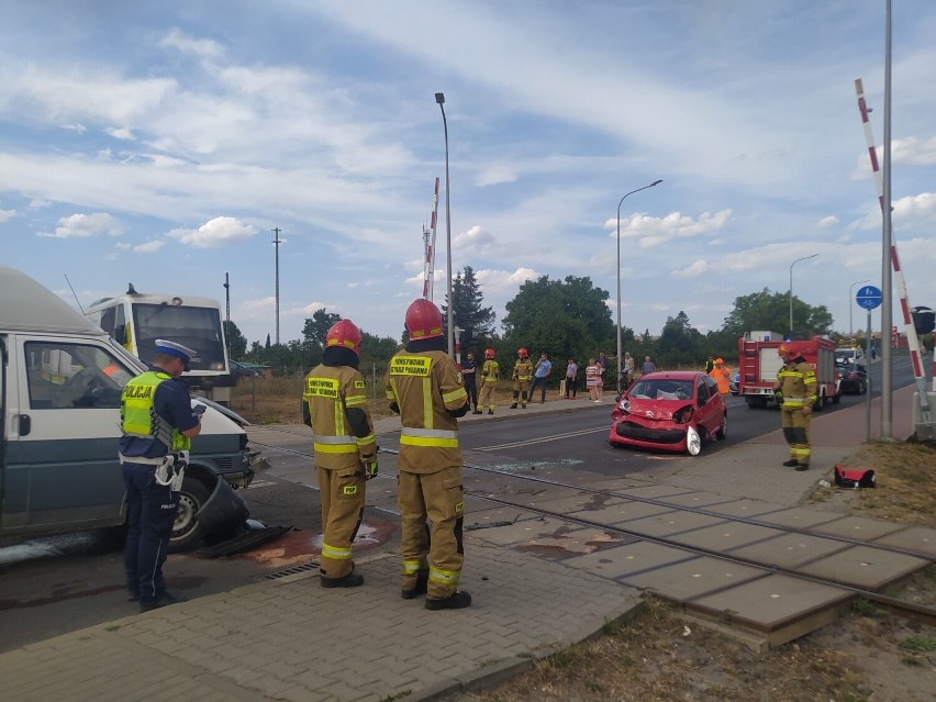 Do wypadku doszło na ul. Moniuszki w Żarach w pobliżu...