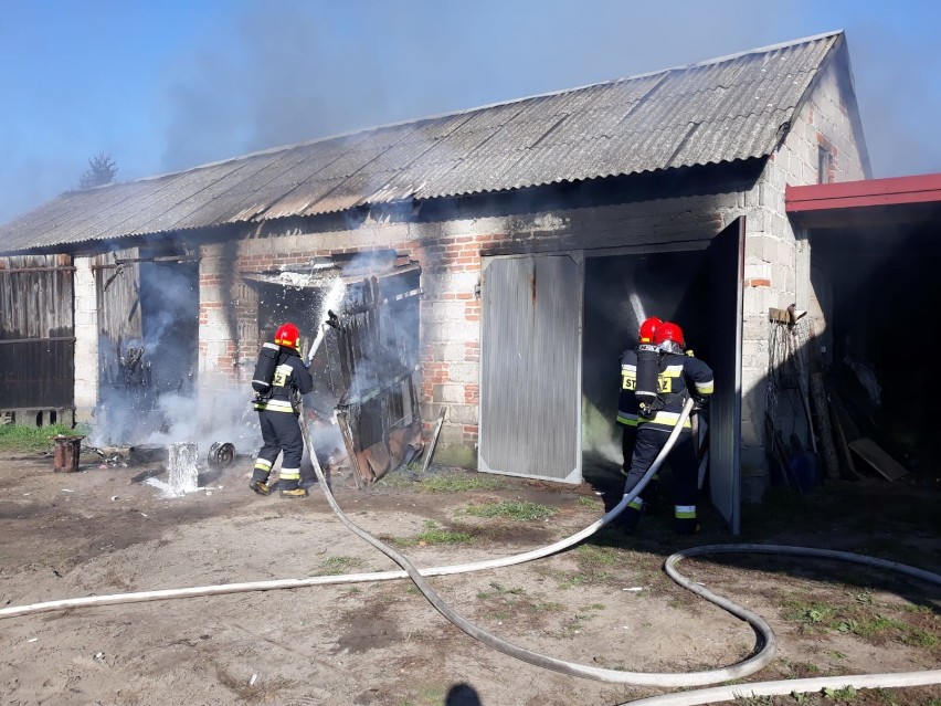 Pożar budynku w Zborowskich [zdjęcia]        