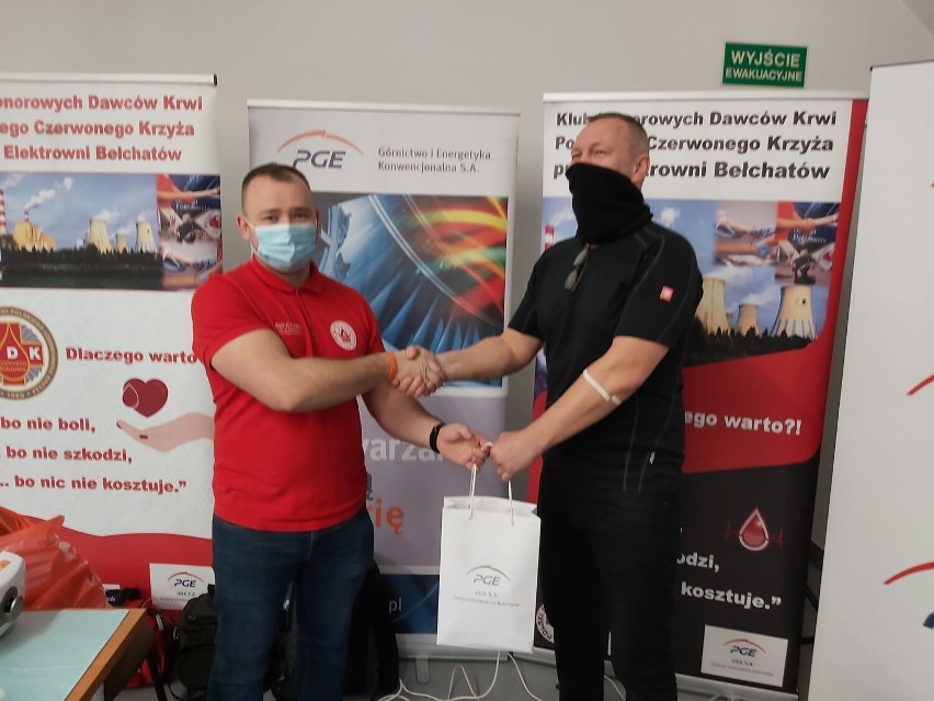 Krwiodawcy z klubu przy Elektrowni Bełchatów pierwszy raz w tym roku oddali krew