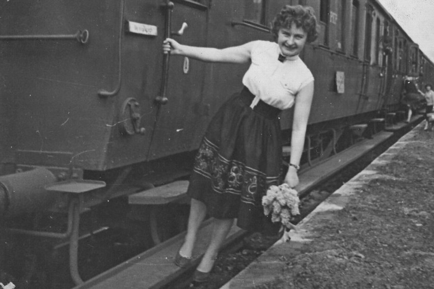 A to jedno z najstarszych zdjęć z Gubina, z pociągiem w tle....