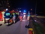 Podhale. Pijany 21-latek wjechał motorem w koparkę. Ma poważne obrażenia nogi