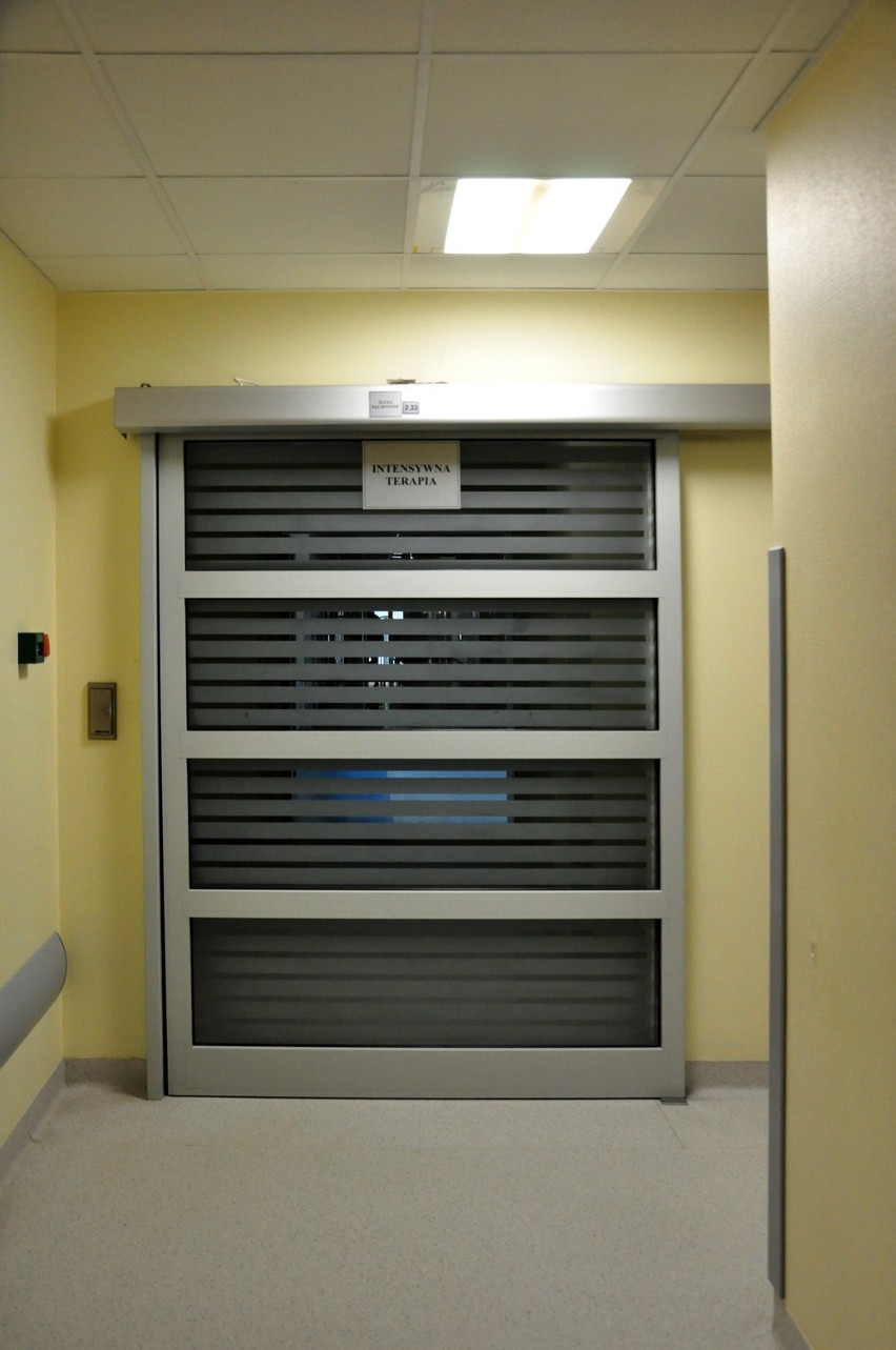 Zamknięte drzwi na oddział intensywnej terapii w Prokocimiu