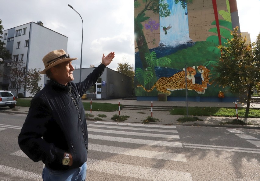 Roberto Vergara Lino z Salwadoru namalował piękny mural w Radomiu. Można go podziwiać na wieżowcu przy ulicy Żeromskiego 116