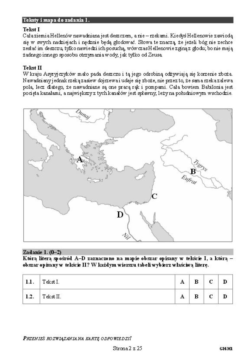 Egzamin gimnazjalny 2016: historia, WOS [ARKUSZE]