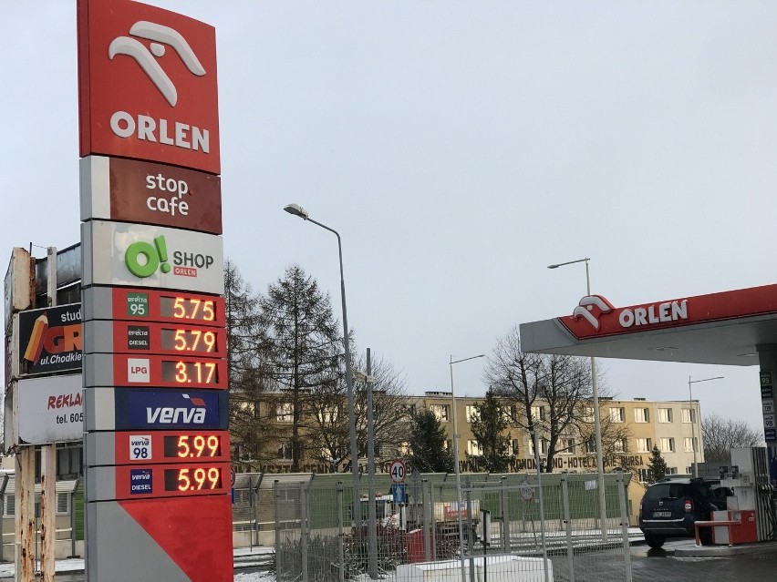 Ceny paliw na stacjach w Słupsku