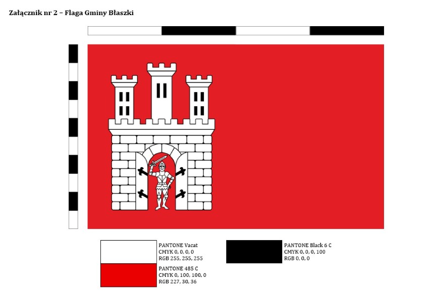 Tak ma wyglądać herb i flaga Błaszek! Koniecznie zobaczcie