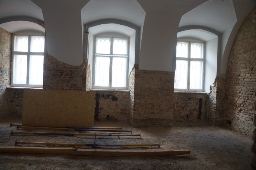 Trwa remont pałacu Dietrichsteinów w Wodzisławiu Śl.