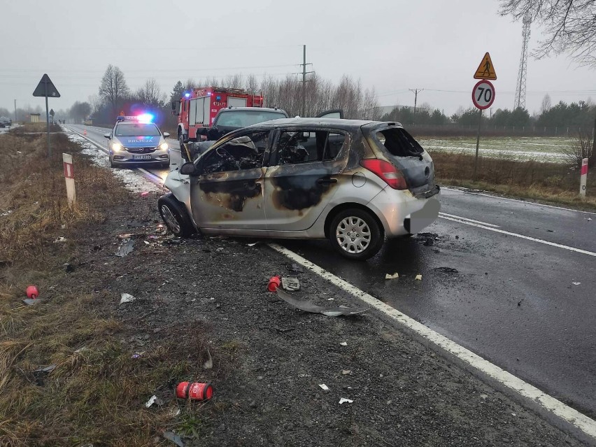 Śmiertelny wypadek na DK12 w Owadowie koło Opoczna