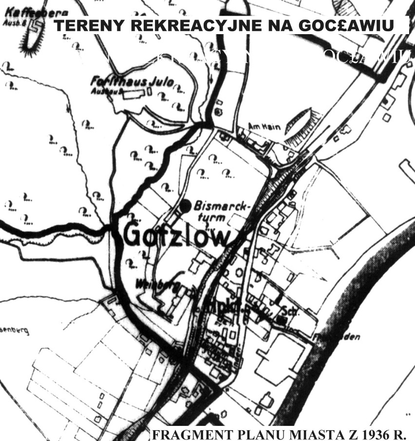 Gocław - fragment planu miasta z 1936 roku