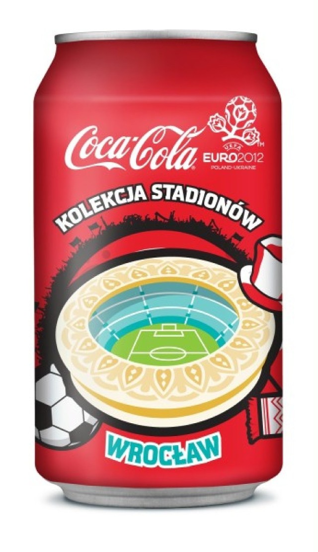 wrocław puszka coca-cola, poznań puszka coca-cola, gdańsk puszka coca-cola, stadion miejski poznań coca-cola, pge arena coca-cola, puszki coca-cola euro 2012
