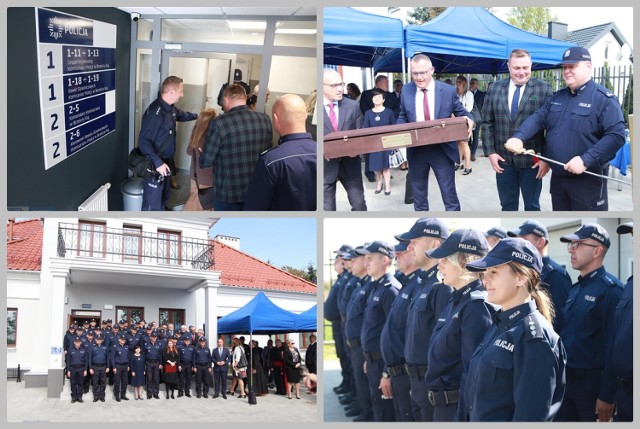 Otwarcie po modernizacji komisariatu policji w Brześciu Kujawskim, 8 września 2022 roku.