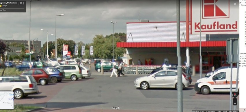 Wyszli na zakupy w Wągrowcu, a oni robili im zdjęcia. Kogo przyłapały kamery Google Street View?