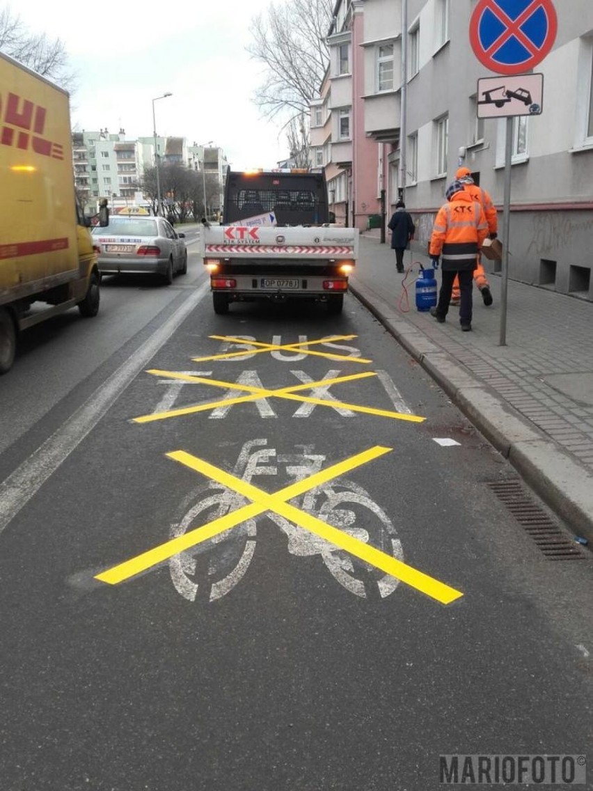 Buspas zniknął z ulicy Spychalskiego w Opolu