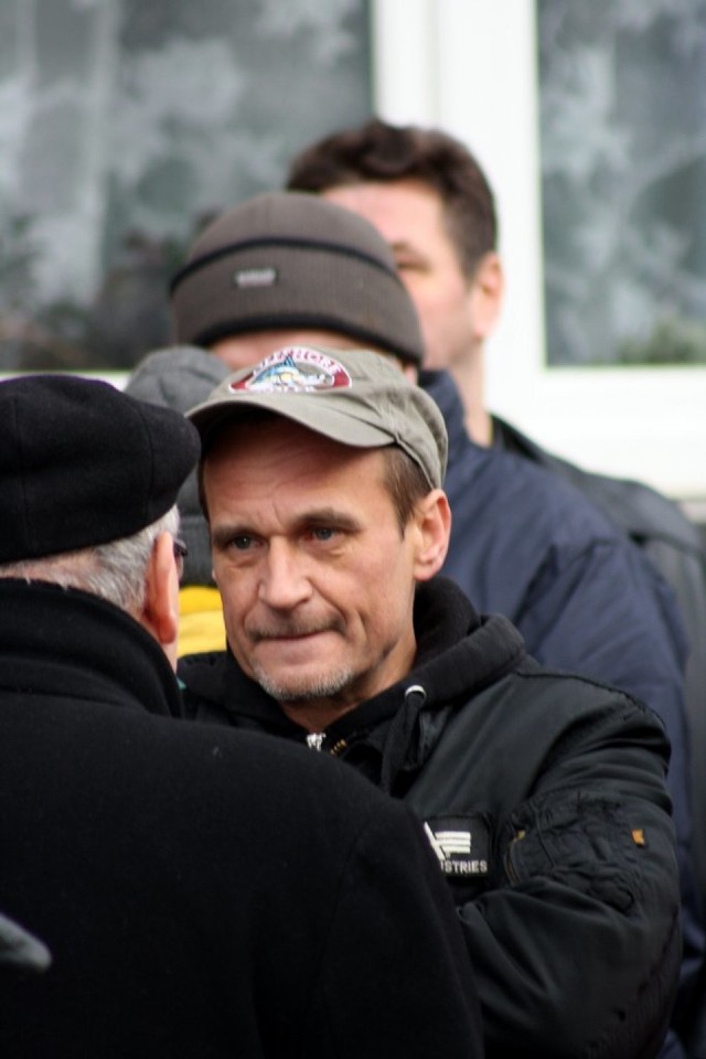 Paweł Kukiz w Zabrzu (Kukiz na marszu w Sośnicy podczas styczniowych strajków)