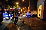 Wypadek na ul. Gdańskiej w Łodzi. Dachowała taksówka