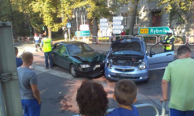 Kolizja na Goduli w Rudzie Śląskiej