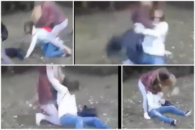 Dramatyczne wideo pojawiło się w internecie. Do sieci trafił filmik na którym widać, jak w jednym z bydgoskich parków uczennica brutalnie okłada pięściami swoją koleżankę.