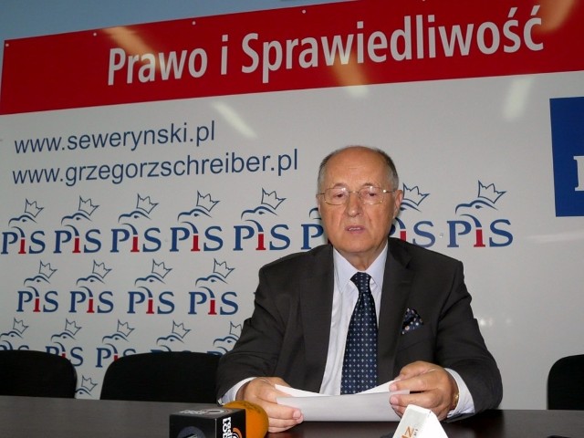 Senator Michał Seweryński w Sieradzu