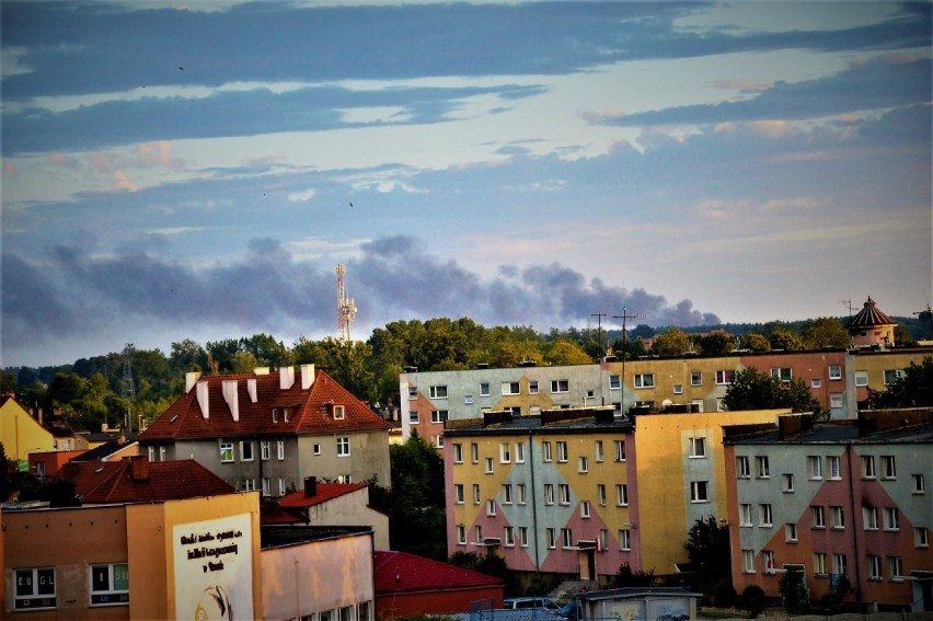 Chmura dymu nad Sławnem - [nowe ZDJĘCIA] - to pożar w miejscowości Żegocino - AKTUALIZACJA