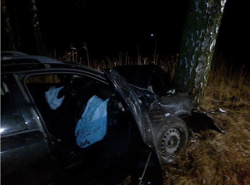 Groźny wypadek na trasie Dźwierszno - Gródek Krajeński