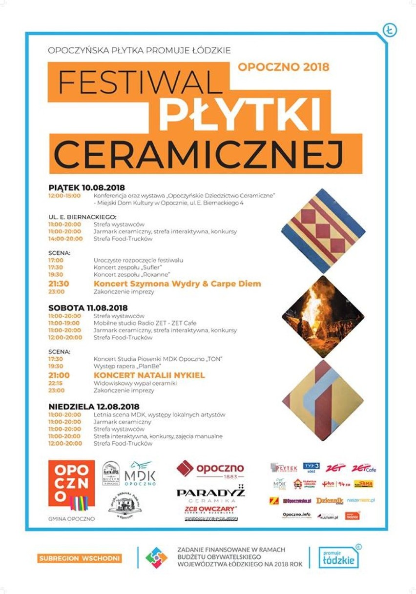 Festiwal Płytki Ceramicznej w Opocznie: Wystąpią Natalia Nykiel i Szymon Wydra [PROGRAM]