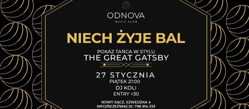 NOWY SĄCZ

Piątek - 27 stycznia

Klub Odnova -pokaz tańca