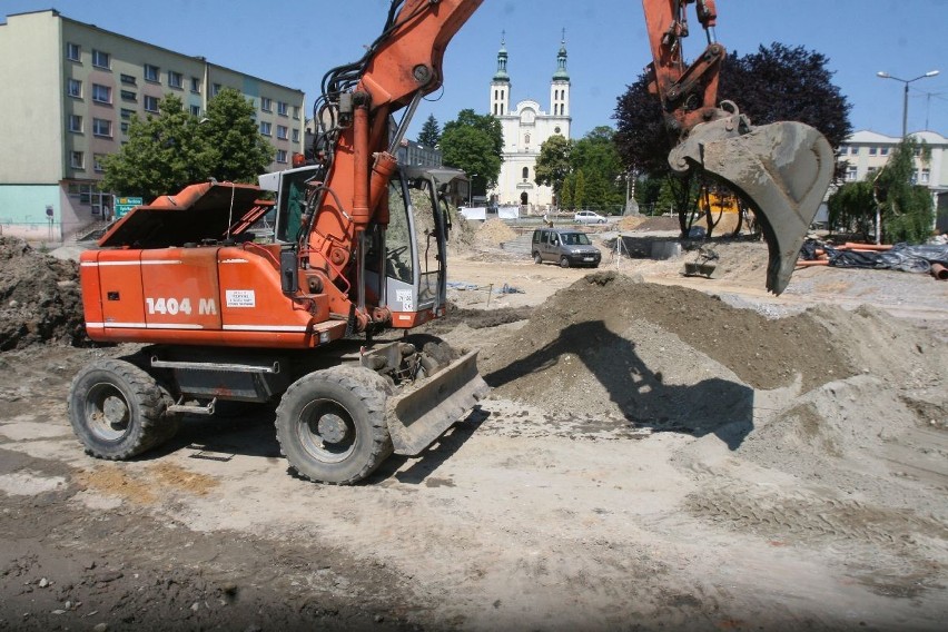 Budowa rynku w Pszowie: Zobacz, stan prac na dzień dzisiejszy