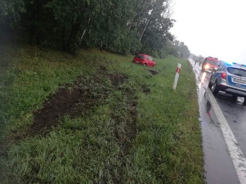 Niebezpieczne zdarzenie drogowe na DK32