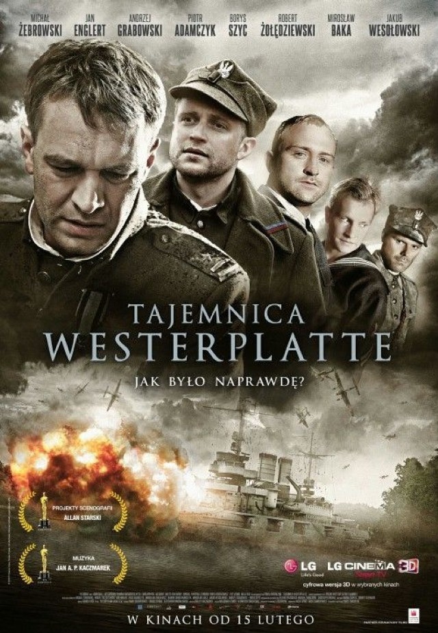 Plakat promujący film &quot;Tajemnica Westerplatte&quot;