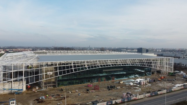 Zobacz postęp prac przy budowie nowego stadionu w Opolu.