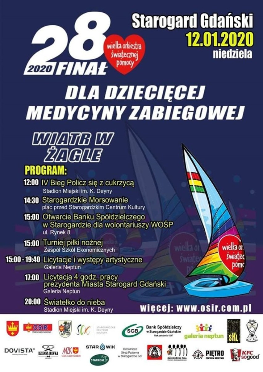 Starogard Gdański: już w niedzielę 28. finał Wielkiej Orkiestry Świątecznej Pomocy! 