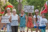 Protest mieszkańców wsi Chwaliszów , Struga i Lubomin