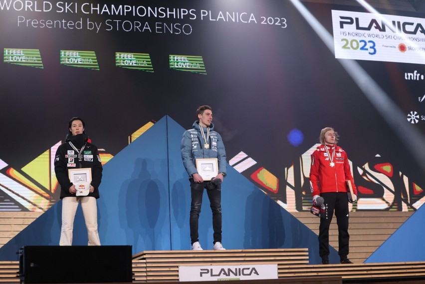 Dawid Kubacki z brązowym medalem MŚ 2023 w Planicy