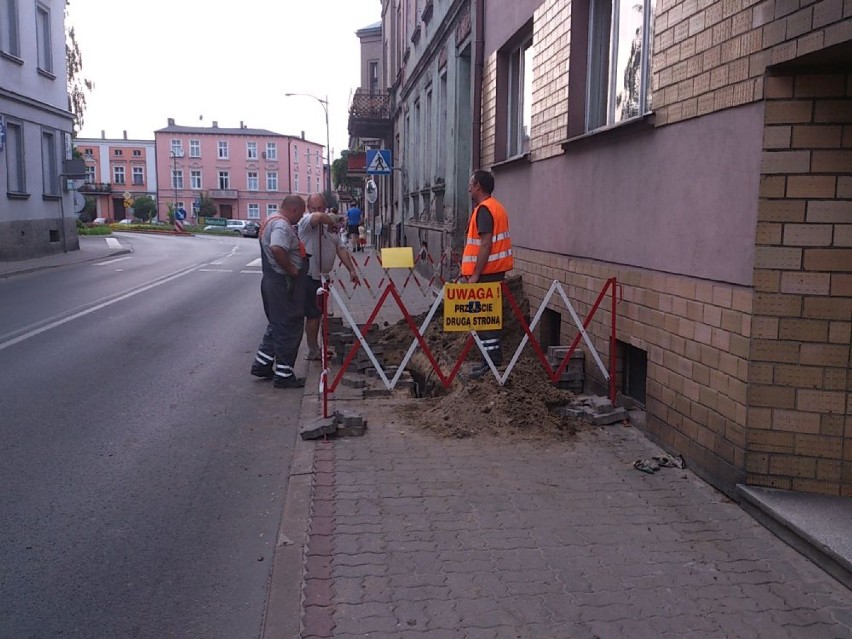 Rozszczelnienie gazu na ul. Poznańskiej we Wronkach