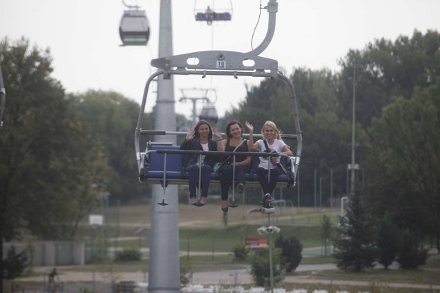 Dziennikarze przetestowali nową kolejkę linową "Elka"