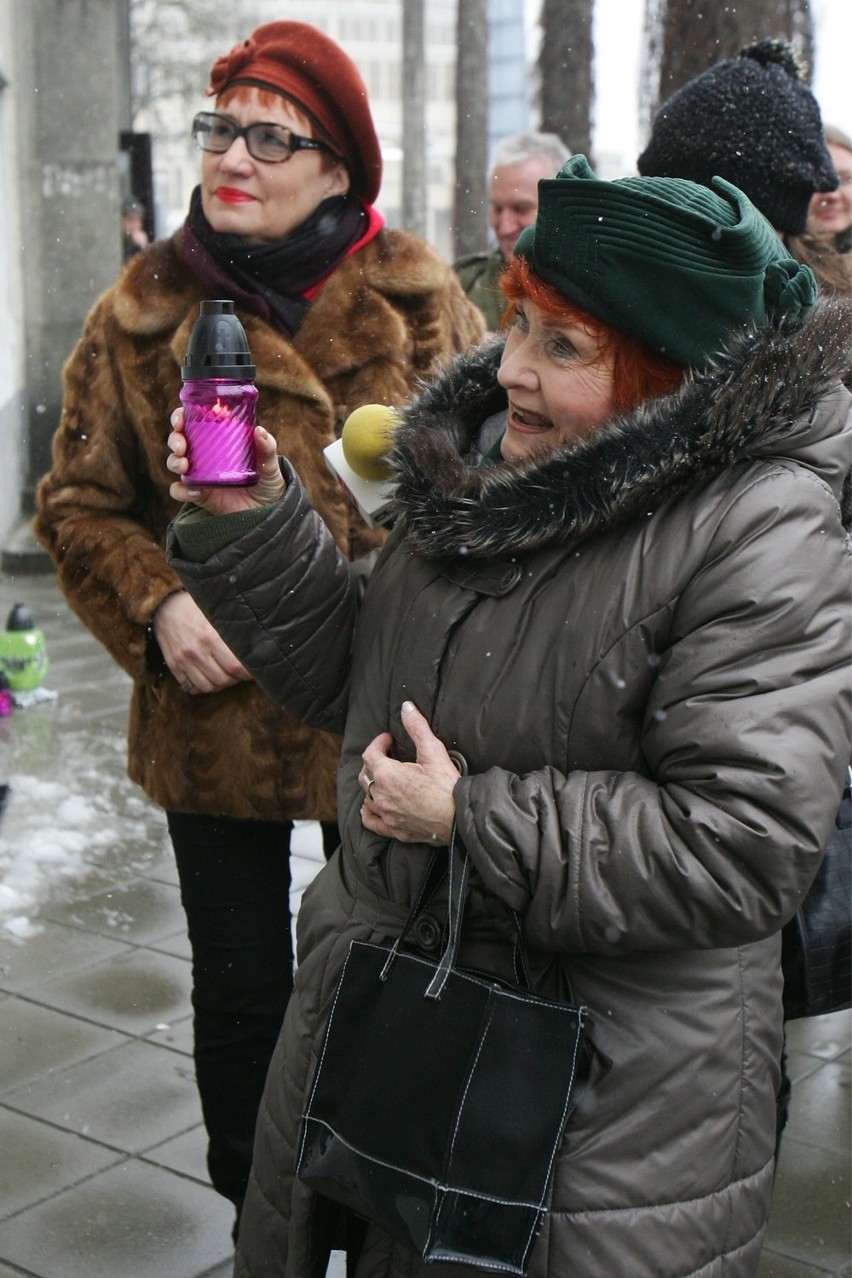 Barbara Krafftówna uczciła pamięć Hasa, Cybulskiego i Lenartowicza (ZDJĘCIA)