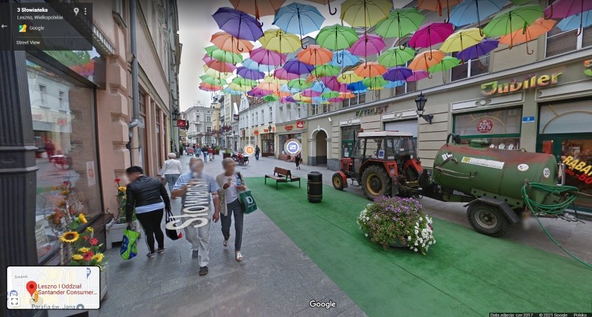 Ul. Słowiańska i Wolności w Lesznie na zdjęciach Google Street View