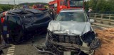 Wypadek w miejscowości Aplinki (gm.Gniew) 16.07.2019. Zderzenie trzech samochodów na drodze nr 90 w kierunku mostu na Wiśle