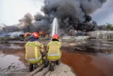 Pożar składowiska odpadów w Siemianowicach Śląskich - ZDJĘCIA! Trwa dogaszanie