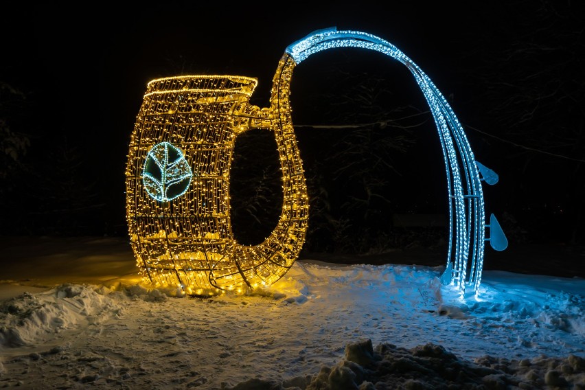 Krynica-Zdrój. Park Światła na Górze Parkowej [ZDJĘCIA]