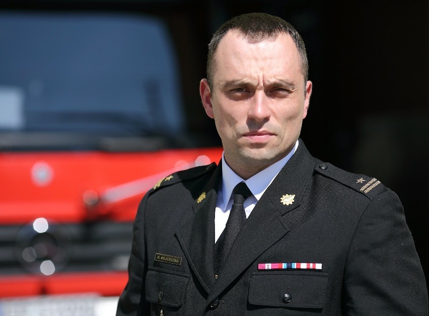 To Mariusz Wojcieszko, komendant powiatowy Państwowej Straży...