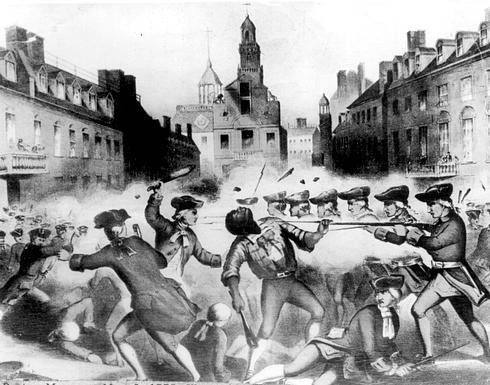 1770 &#8211; W Bostonie wojsko użyło broni palnej przeciwko demonstrującym przeciwnikom rządów brytyjskich (masakra bostońska).