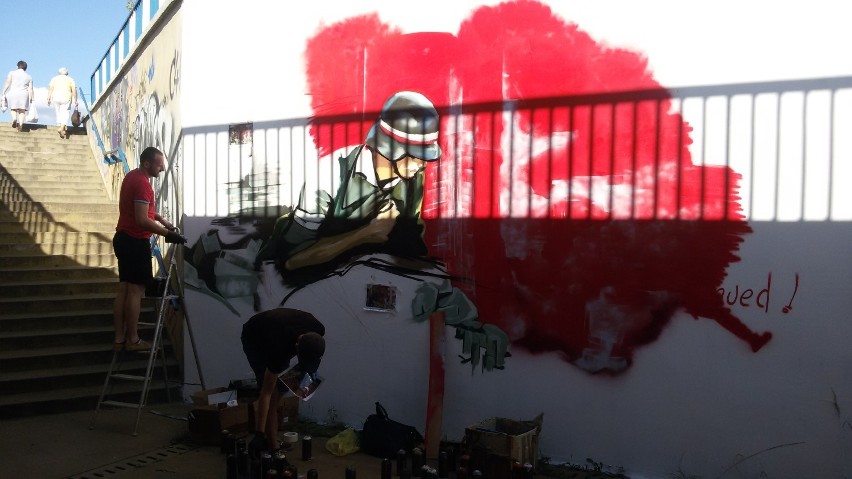 Powstanie warszawskie: mural upamiętni rocznicę wybuchu zrywu [ZDJĘCIA]