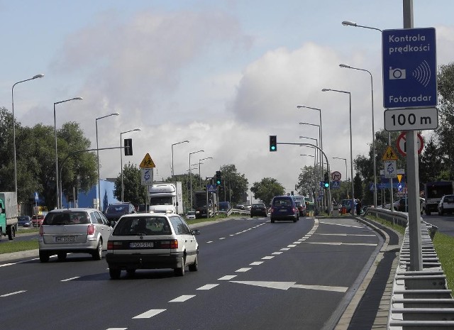 Kierowców o kontroli uprzedzał znak drogowy