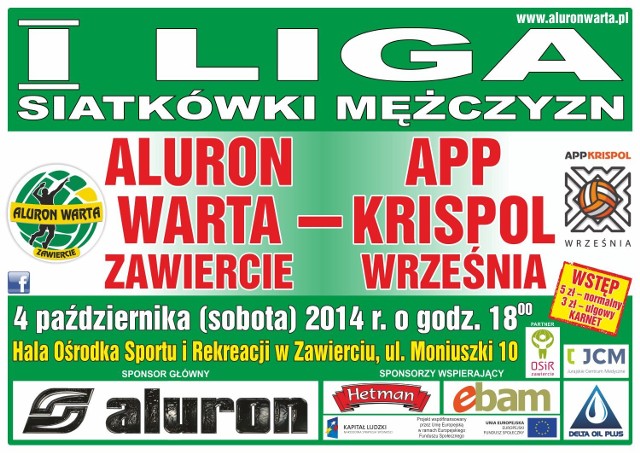 Aluron Warta Zawiercie - Krispol Września.