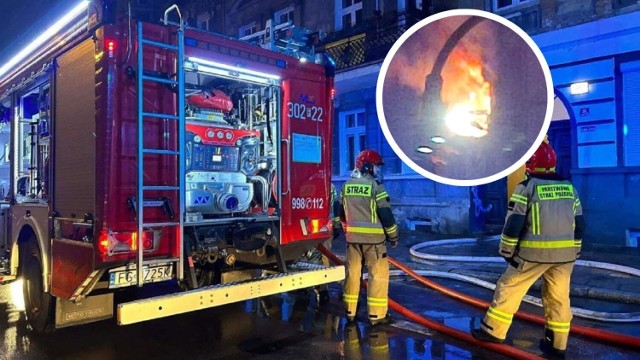 Do pożaru budynku w centrum Gorzowa doszło przed godz. 19.50.