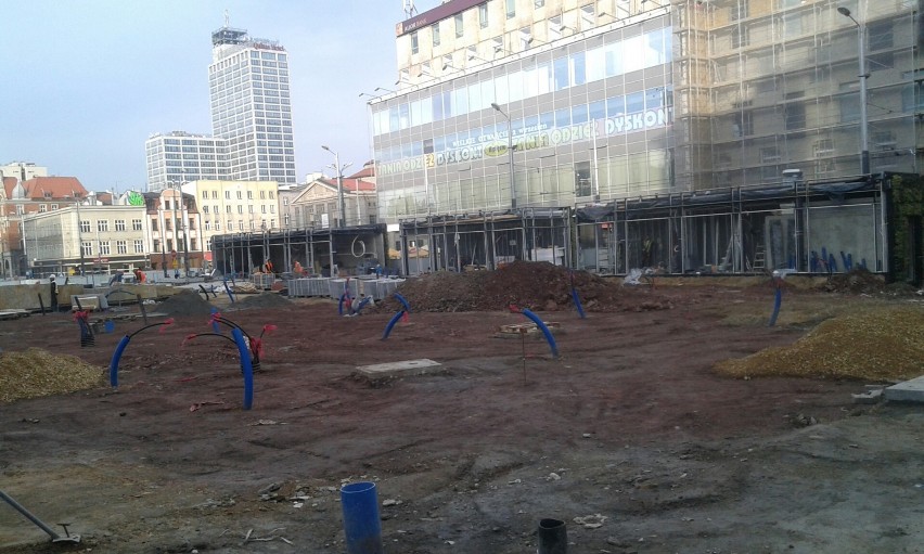 Przebudowa centrum Katowic - nowy rynek, plac Kwiatowy