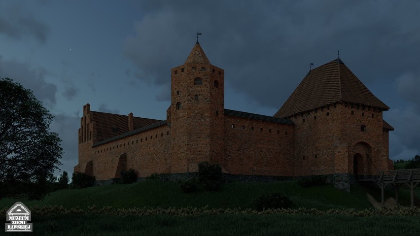 Zamek Książąt Mazowieckich po rekonstrukcji komputerowej